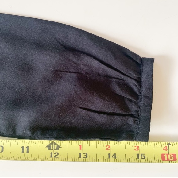 C de C New Viscose Black Beaded Peter Pan Collar Top NWT - Picture 15 of 15